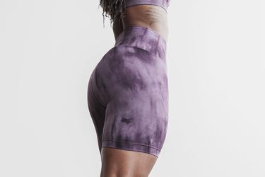 Nobull High-Rise 6" Tie-Dye Women's Shorts Purple | Australia (DH5309)